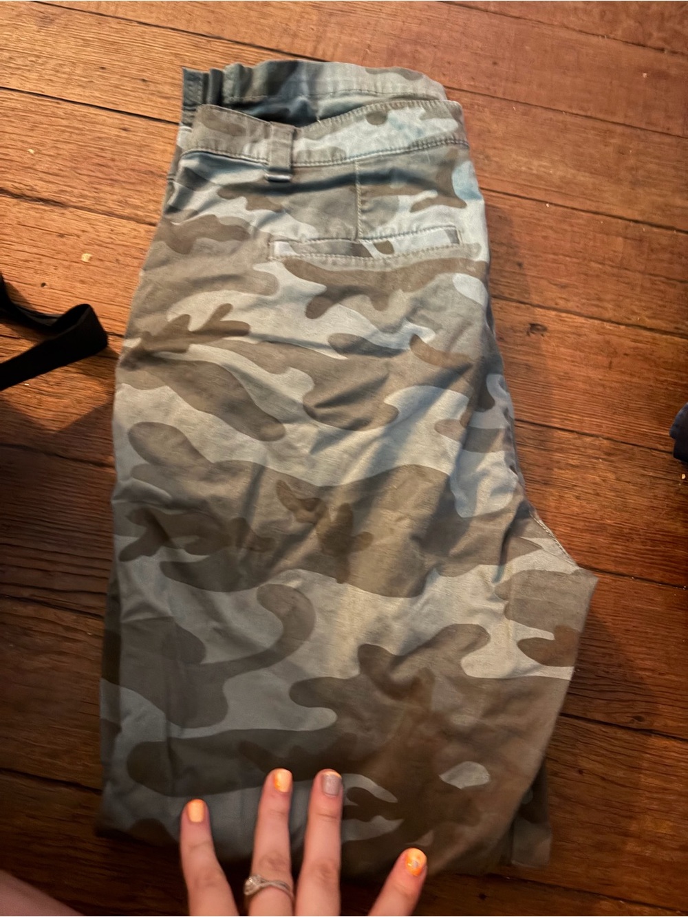 GAP Women’s Olive Camo Boot Cut Jeans